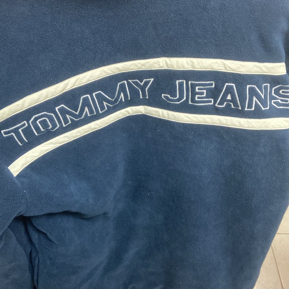 Vintage Rare 90’s Tommy Hilfiger Jeans Reversible Red/Blue Heavy Jacket